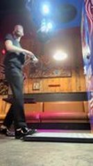 Arcade Punching Bag Swings Into Man's Head