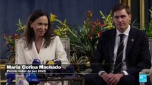 Machado justifica acciones militares estadounidenses tras recibir Nobel de Paz