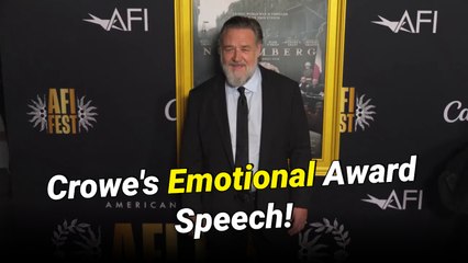Fans React as Russell Crowe Debuts 30-Pound Weight Loss While Accepting Lifetime Achievement Award in Zurich