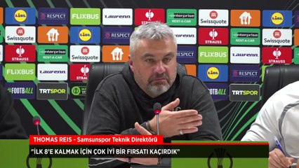 Thomas Reis: İlk 8’e kalmak için çok iyi bir fırsatı kaçırdık