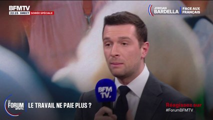 FORUM BFM - "On réussira à augmenter les salaires si on recrée de la richesse" affirme Jordan Bardella (RN)