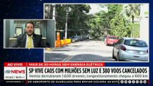 SP vive caos com milhões sem luz e 380 voos cancelados
