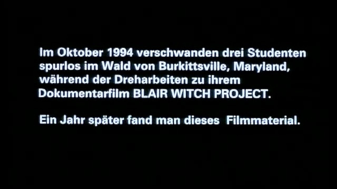 Blair Witch Project - Trailer (Deutsch)
