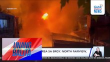 Residential area sa Brgy. North Fairview. nasusunog | Unang Balita