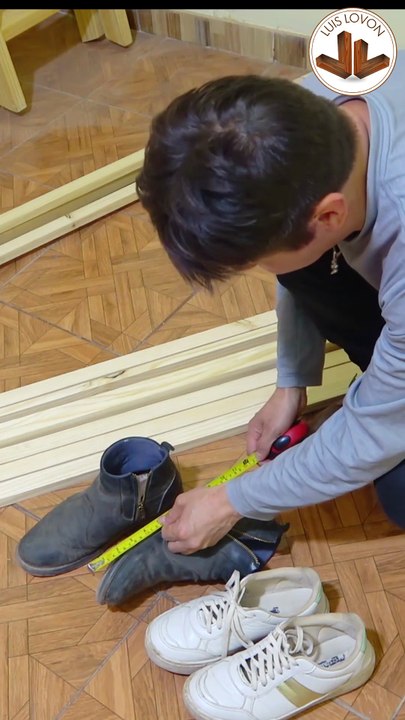 ZAPATERA PARA ZAPATOS Y BOTAS DE MADERA MUY FACIL DE HACER - CARPINTERIA - Luis Lovon