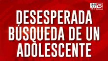Desesperada búsqueda de un adolescente: fue a la casa de la novia y no volvió