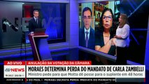 Moraes determina cassação de Carla Zambelli e exige posse de suplente em 48 horas