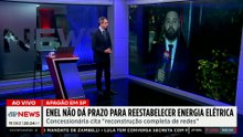 Enel justifica falta de prazo para restabelecimento da luz pela severidade dos danos na rede elétrica