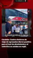 Córdoba: Cuatro choferes de viaje de egresados dieron positivo para el test de alcoholemia y el colectivo no estaba en regla