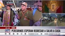 Entre cansancio y devoción: así avanzan los peregrinos hacia la Basílica de Guadalupe