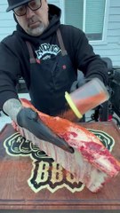 Smoking a 31 pound Rack of Beef Ribs #beef #ribs #butcher