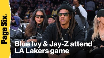 Blue Ivy, 13, looks just like mom Beyoncé during LA Lakers game with dad Jay-Z