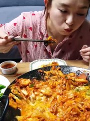 Hamzy Realsound ASMR Mukbang - Cheese Dak-galbi Spicy Chicken Feast #ASMR #Mukbang