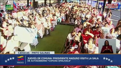 Presidente Nicolás Maduro visitó la Sala de Autogobierno de la Comuna Amalivaca en Pinto Salinas