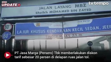 Jasa Marga Beri Diskon 20 Persen di 8 Tol saat Nataru