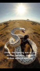 “KingKong Saves Warrior From Giant White Anaconda | Epic Savanna Battle!”