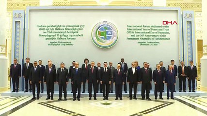 Cumhurbaşkanı Erdoğan, “Uluslararası Barış ve Güven Forumu” kapsamında Türkmenistan'da