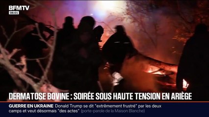 Ariège : Les images des violents affrontements de la nuit entre plusieurs centaines d'agriculteurs et les forces de l'ordre venues en masse dans la journée