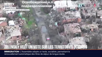 Guerre en Ukraine: Volodymyr Zelensky se dit prêt à un vote sur les territoires occupés