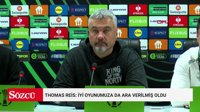 Thomas Reis: İyi oyunumuza da ara verilmiş oldu