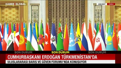 Cumhurbaşkanı Erdoğan'dan Türkmenistan'da önemli açıklamalar: Türkiye ara buluculukta önde gelen aktör.