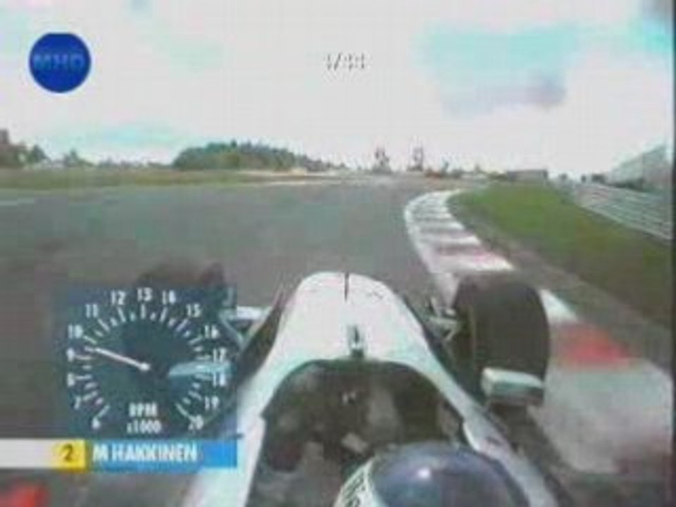 F1 - Mika Hakkinen Passes Michael Schumacher At Spa 2000