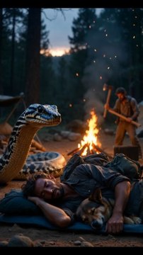 Anaconda Silently Hunts Sleeping Camper 😱🐍