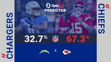 Los Angeles Chargers @ Kansas City Chiefs - Opta Predictor