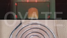 Clear coil spiral quartz glass tube infrared heating lamp
