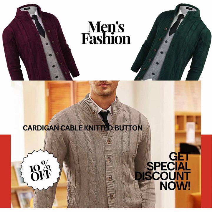 Classic English Cable Knit Cardigan You’ll Love