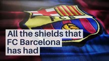 All the shields that FC Barcelona has had