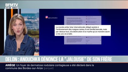 Succession d'Alain Delon: Anouchka dénonce la "jalousie" de son frère, Alain Fabien