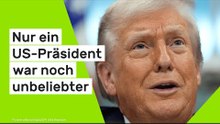 Donald Trump: Dieser Vergleich zeigt - nur ein US-Präsident war noch unbeliebter