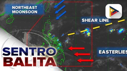 Shear line at amihan, patuloy na nagpapaulan malaking bahagi ng bansa