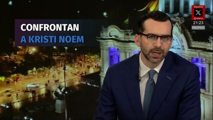 Kristi Noem es confrontada por congresistas y manifestantes por políticas de Trump