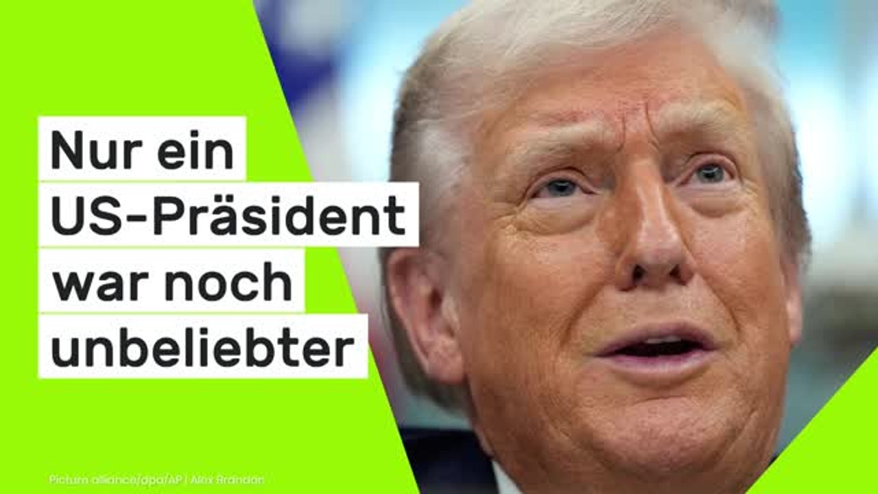 Donald Trump: Dieser Vergleich zeigt - nur ein US-Präsident war noch unbeliebter