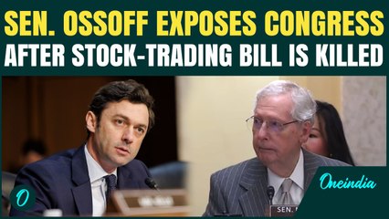 VIDEO: Ossoff EXPLODES After Stock-Trade Ban Bill Is Killed, ‘Stocks or Public? Leaders Must Choose