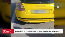 Mersin'de "abart egzoz" tespit edilen 42 araç trafikten menedildi