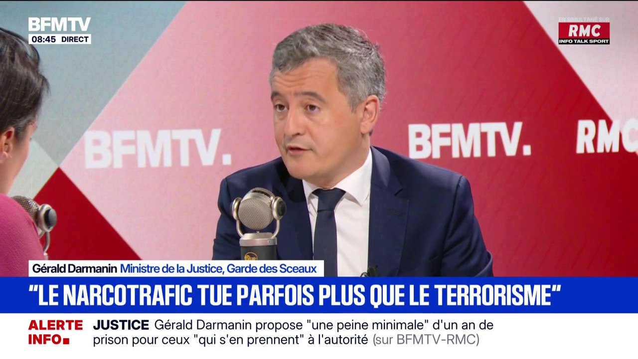 Gérald Darmanin: "Le narcotrafic tue parfois même beaucoup plus que le terrorisme en France"