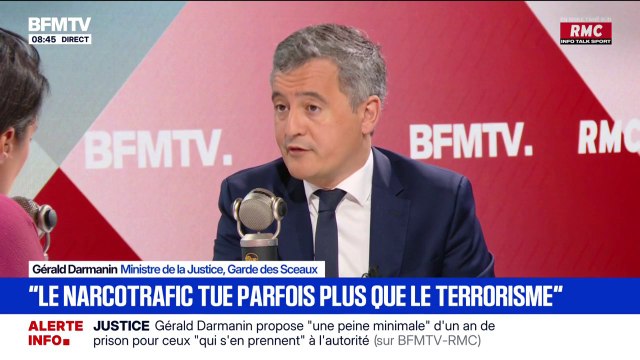Gérald Darmanin: Le narcotrafic tue parfois même beaucoup plus que le terrorisme en France
