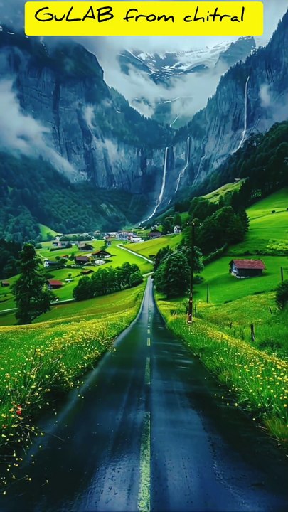 “Cinematic Village Views 🌄 | Peaceful Nature Aesthetic Road 🌿✨”#