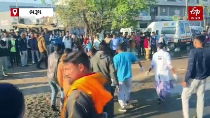 અંકલેશ્વર-વાલિયા રોડ પર ત્રિપલ અકસ્માત, વિચલિત કરતા દૃશ્યો! એકનું મોત, 3 ગંભીર રીતે દાઝ્યા