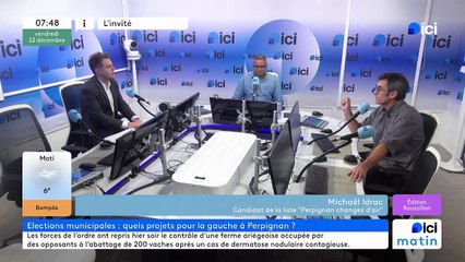Michael Idrac, candidat LFI à la mairie de Perpignan