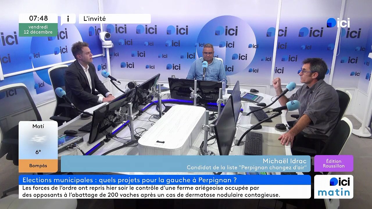 Michael Idrac, candidat LFI à la mairie de Perpignan