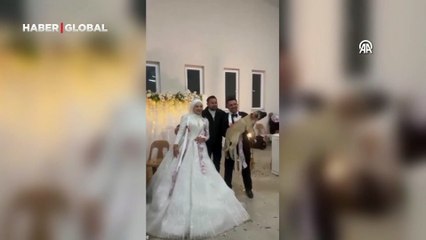 Denizli’de düğünde gelin ve damada takı yerine çoban köpeği hediye edildi