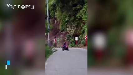 A massive landslide occurred this morning in Barangay Manipis, Philippines