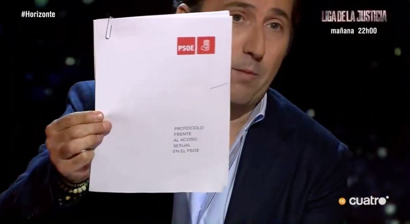 Iker Jiménez destroza al PSOE restregándole en la cara su protocolo contra el acoso sexual