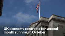 UK economy contracts for second month running in October