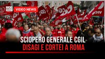 Sciopero generale Cgil, disagi e cortei a Roma