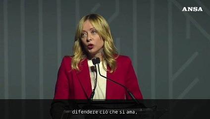 Meloni riceve il premio Thatcher: "Non e' facile essere conservatori"